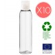Lot de 10 flacons vides de 125 ml avec capsule service Lot de 10 flacons vides de 125 ml avec capsule service