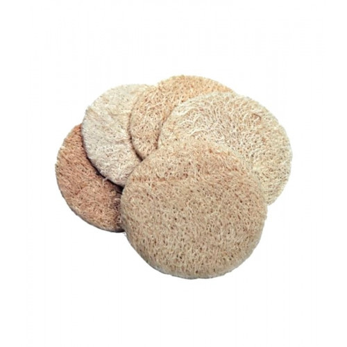 5 disques exfoliants en LOOFAH (luffa) pour le visage 5 disques exfoliants en LOOFAH (luffa) pour le visage