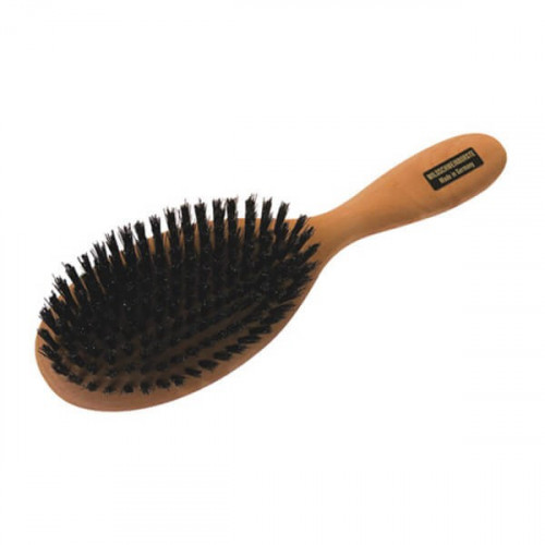 Brosse à cheveux ovale en poirier et poils de sanglier Brosse à cheveux ovale en poirier et poils de sanglier