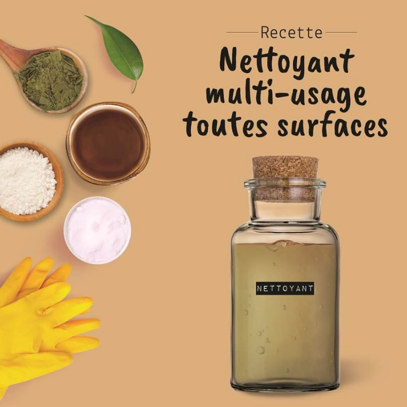 Recette maison : nettoyant sol & spray multi-usage naturel.