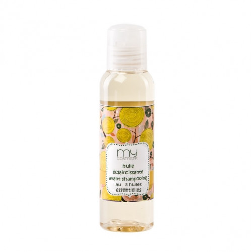 Huile éclaircissante avant shampooing aux 3 huiles essentielles Huile éclaircissante avant shampooing aux 3 huiles essentielles