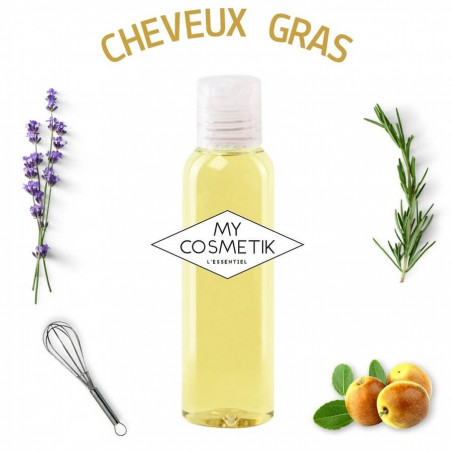 Recette de soin régulateur avant shampooing pour cheveux gras Lavande & Romarin