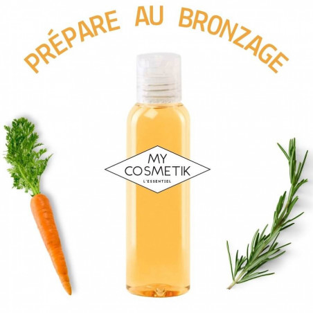 Recette d'huile de beauté préparation au bronzage Carotte & Romarin