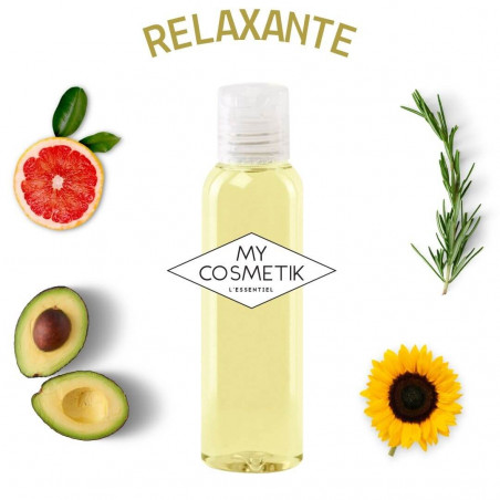 Huile de massage relaxante Romarin/Pamplemousse/Avocat