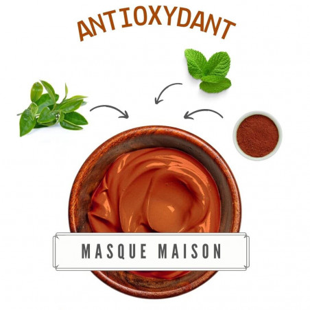 Masque « Anti-âge » au thé vert & argile rouge