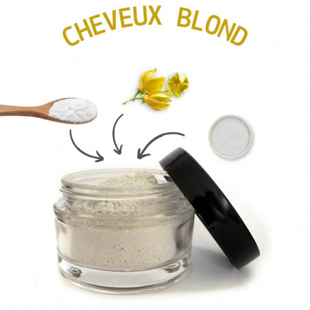 Shampooing sec en poudre, ultra doux pour cheveux clairs et blonds