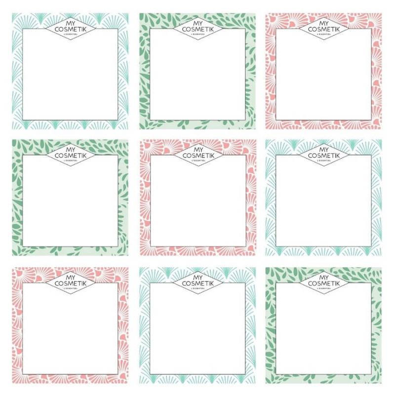 6 grandes étiquettes vierges