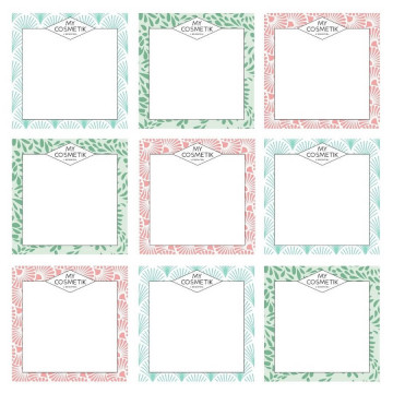 6 grandes étiquettes vierges