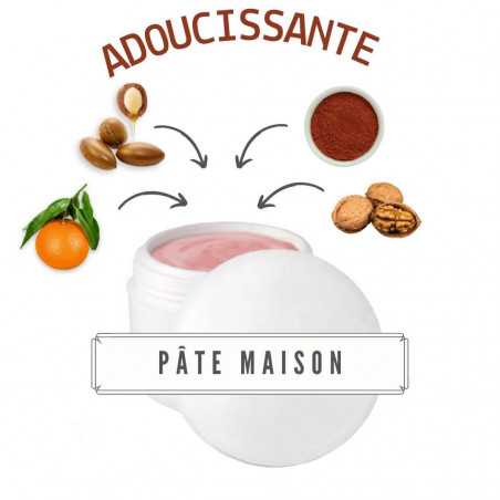 Pate d’argile exfoliante à la Mandarine, coque de Noix & huile d’Argan