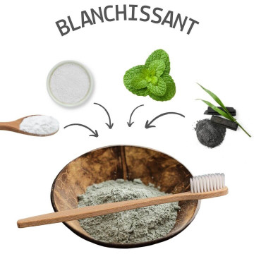 Recette dentifrice en poudre blanchissant