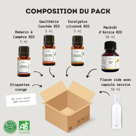 Pack d'huiles essentielles pour le sport