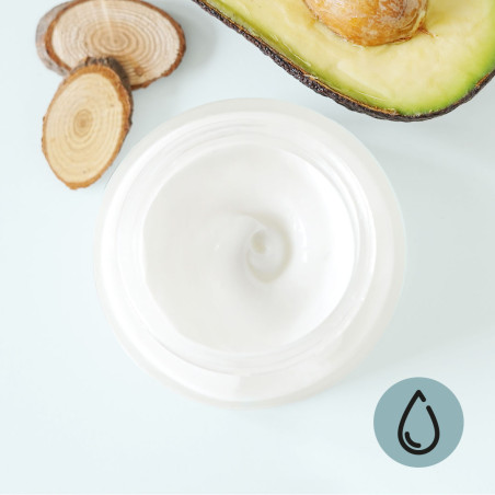 Crème de jour adoucissante pour peau sèche avocat & bois de rose Crème de jour adoucissante pour peau sèche avocat & bois de rose