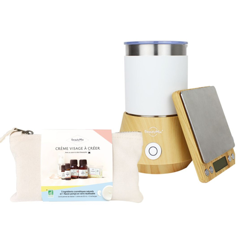 Pack contenant le robot BeautyMix et sa trousse découverte