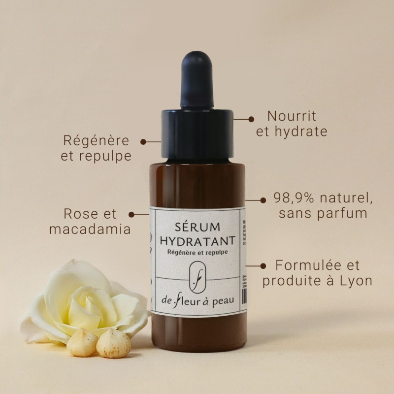 Sérum Hydratant et Anti-âge - Régénère et repulpe