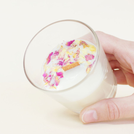 Kit Bougie et Fleurs séchées "Maman Chérie"