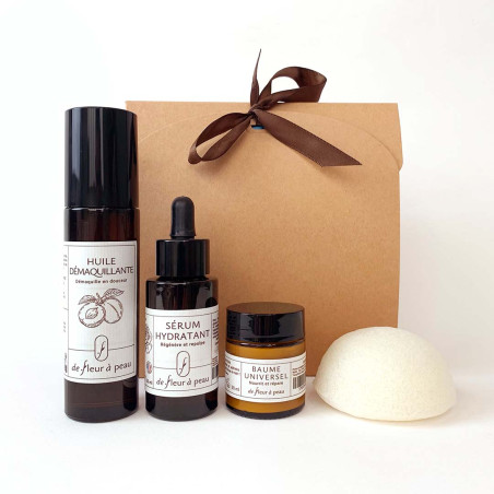 Coffret Cadeau - Découverte De Fleur à Peau + Eponge Konjac offerte
