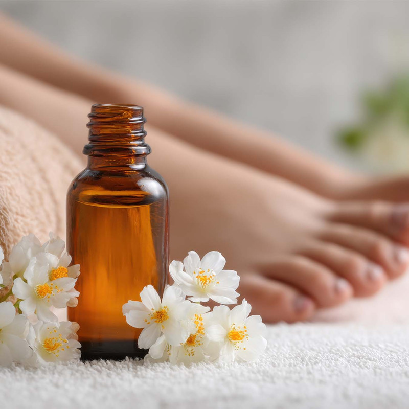 Soins des pieds - Recette de lotion biphasée fraicheur & légèreté