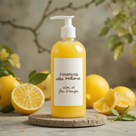 Recette de shampooing ultra-brillance Citron & fleur d'Oranger Recette de shampooing ultra-brillance Citron & fleur d'Oranger