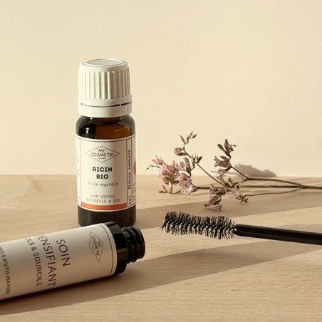 Soin Densifiant Cils et Sourcils - Huile de ricin & son mascara