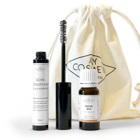 Soin Densifiant Cils et Sourcils - Huile de ricin & son mascara