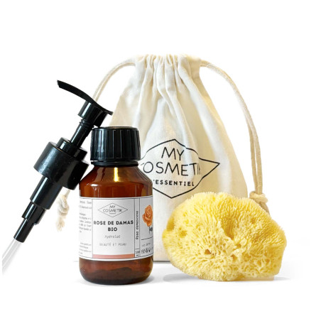 Eveil du regard - Eponge & eau de rose