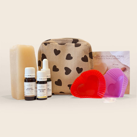 Trousse DIY : Savon velours floral