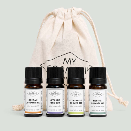 Pack été et voyage - Lot de 4 huiles essentielles
