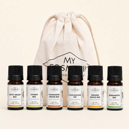 Pack diffusion agrumes - Lot de 6 huiles essentielles