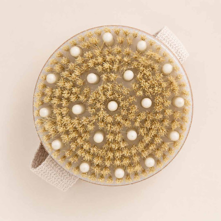 Brosse à sec exfoliante pour le corps - Drainage lymphatique