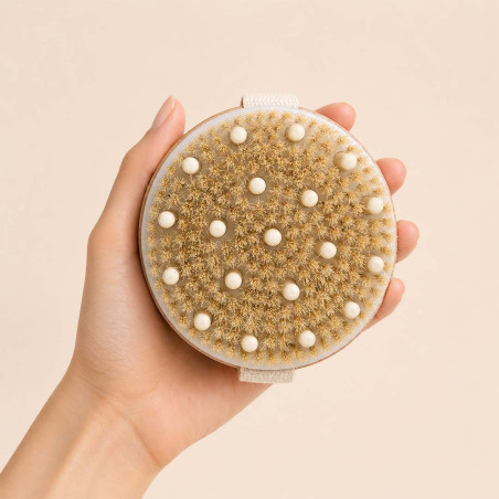 Brosse à sec exfoliante pour le corps - Drainage lymphatique