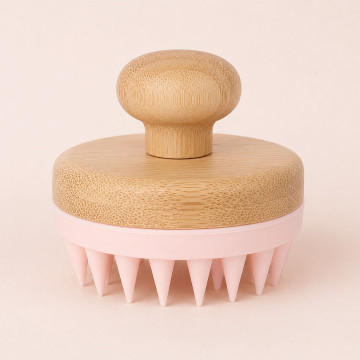 Brosse de massage pour cuir chevelu en silicone