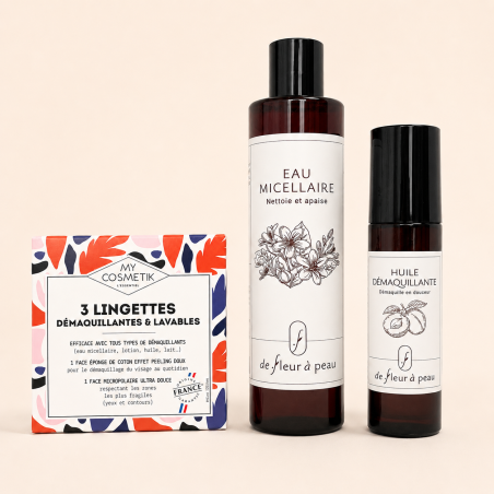 Routine double nettoyage visage - De Fleur à Peau