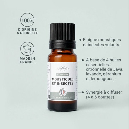 Répulsif Moustiques & insectes : « Formule Précieuse » à diffuser