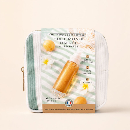 Trousse DIY : Huile monoï nacrée