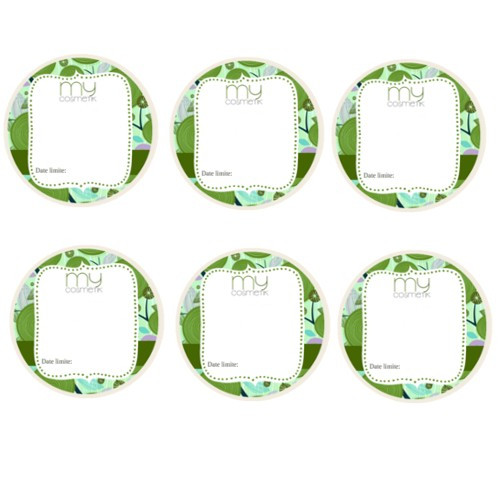 6 étiquettes vierges rondes 6 étiquettes vierges rondes