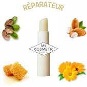 Recette de stick à lèvres réparateur à l'amande douce