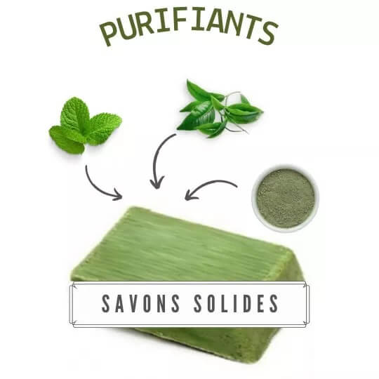 Savon à l’huile essentielle de menthe & argile verte